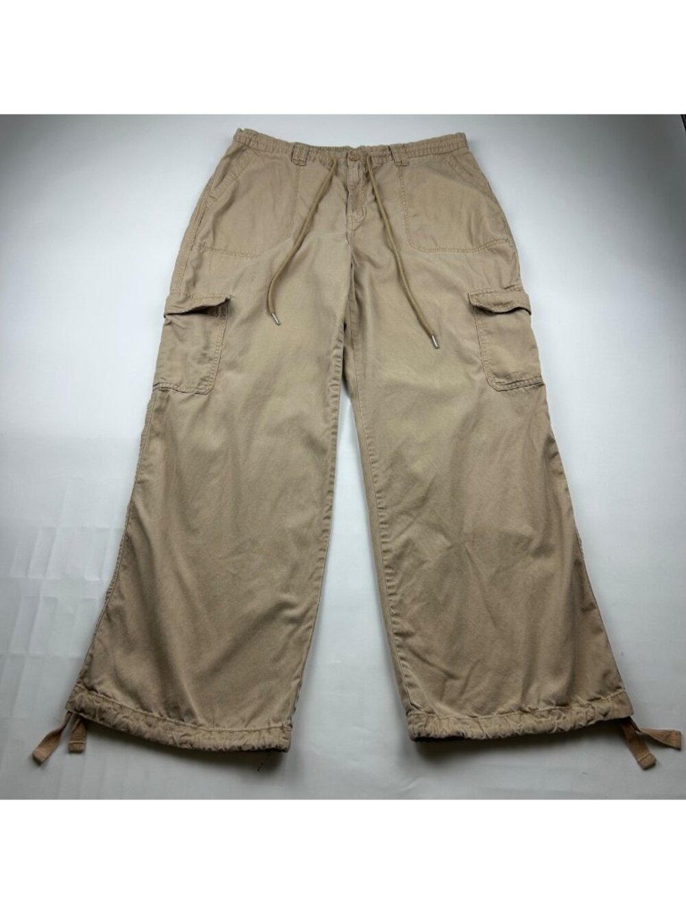 Wild Fable Dark Khaki Canvas Cargo Parachut Pant L